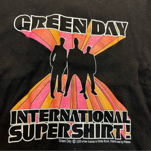 NEW Vintage Green Day International Super Shirt Youth Girls Size Medium T-Shirt - Picture 5 of 6